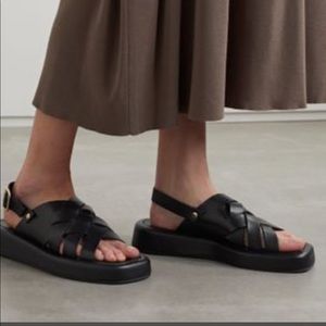Loeffler Randall Finn sandal sz 9.5 black